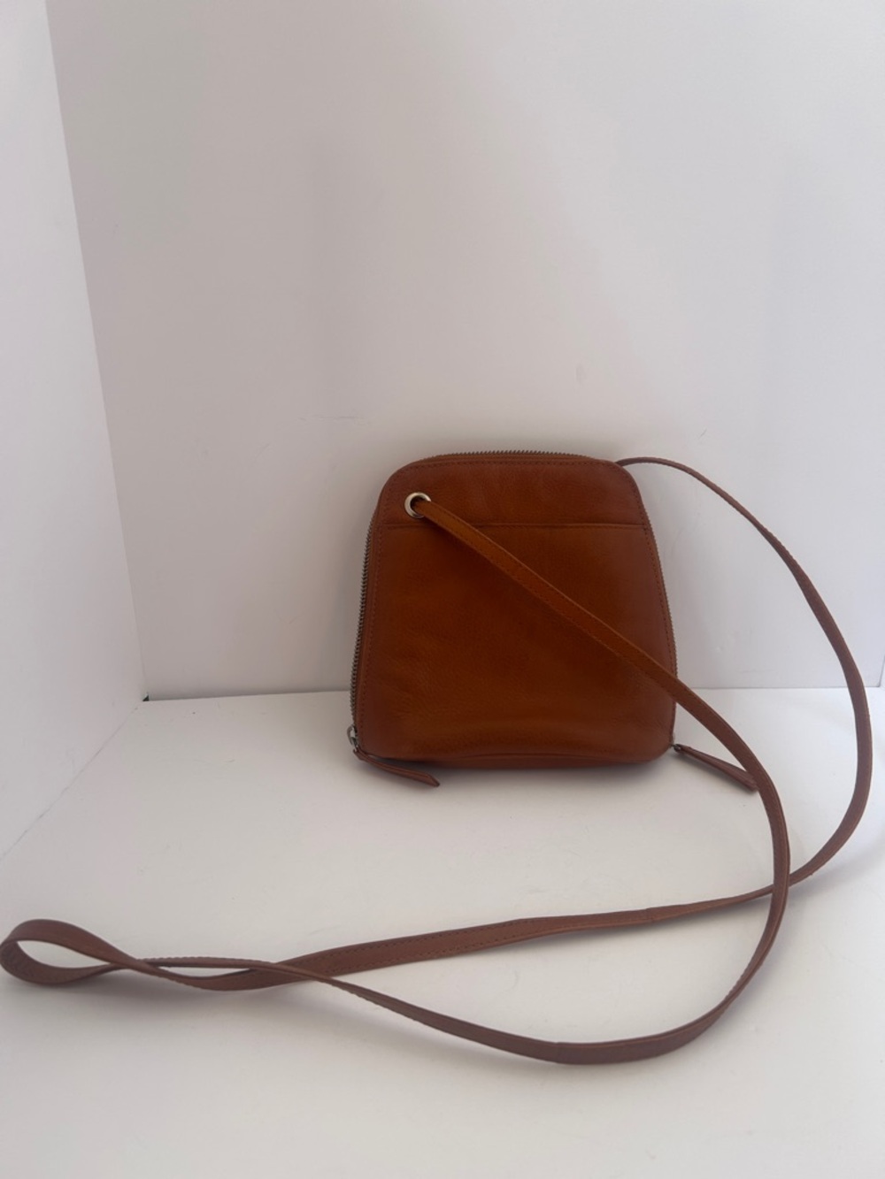 latico Cognac Brown Leather Crossbody Bag